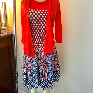 Nic and zoe midi dress with shrug